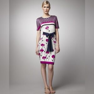 Tory Burch Melba Poppy Silk Dress XS